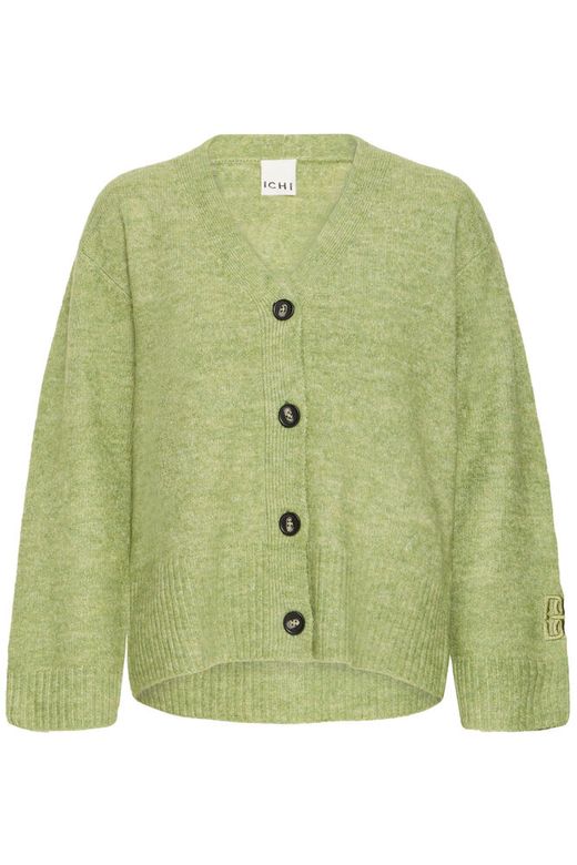 IHbaling ca ichi cardigan zachtgroen muntgroen lange mouwen