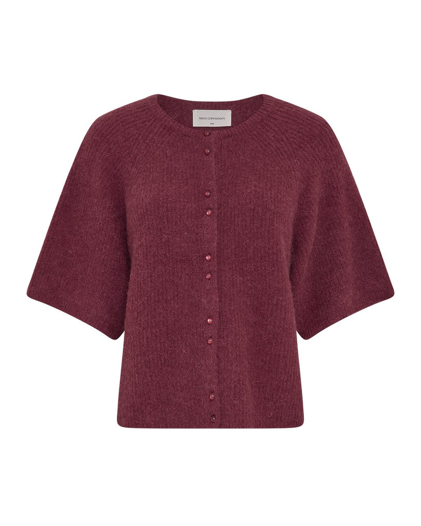 MSCHBondie Hope 2/4 Cardigan rhododendron msch copenhagen trui cardigan framboos bordeaux