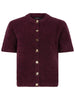 ydence cardigan kitty aubergine