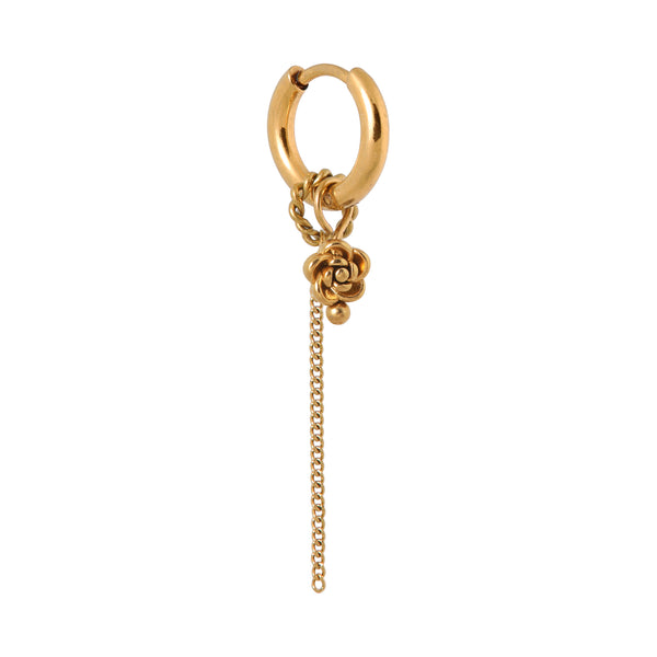 label kiki chain bloom hoop gold