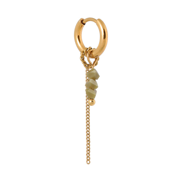 Chain olive hoop gold label kiki