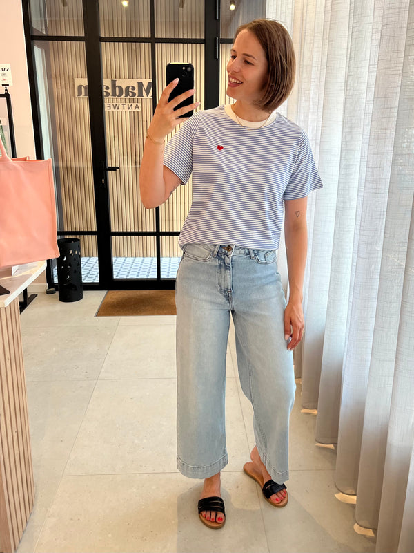 IHarmios pant jeans ichi hoge taille lichtblauw