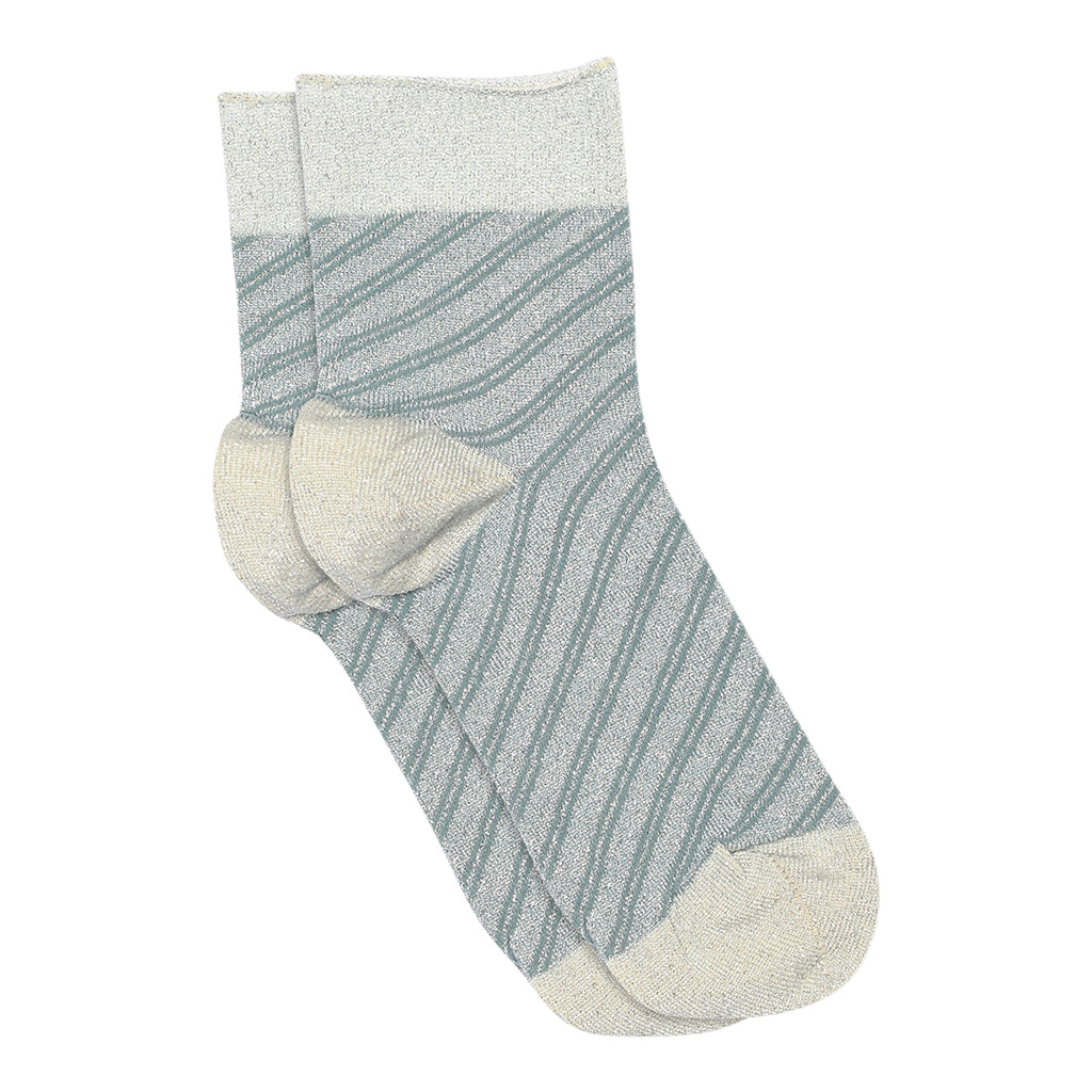 MPDenmark Elisa glimmer short socks gray mist 12777200408