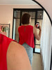 JDYsolde s/l o-neck top tlr red mouwloze top rood