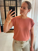 FQblond tee freequent t-shirt light mahogans zalm