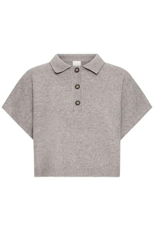 IHALIZE WA Alloy Melange - Grey ichi debardeur gilet grijs taupe