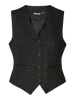 PCBOSELLA GLITTER VEST NOOS black pieces gilet glitter zwart kostuum