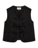 FQMAEVE-WAISTCOAT black freequent gilet zwart strikjes