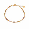 Label kiki golden hour bracelet gold stainless steel goud armband fijne pareltjes aardetinten