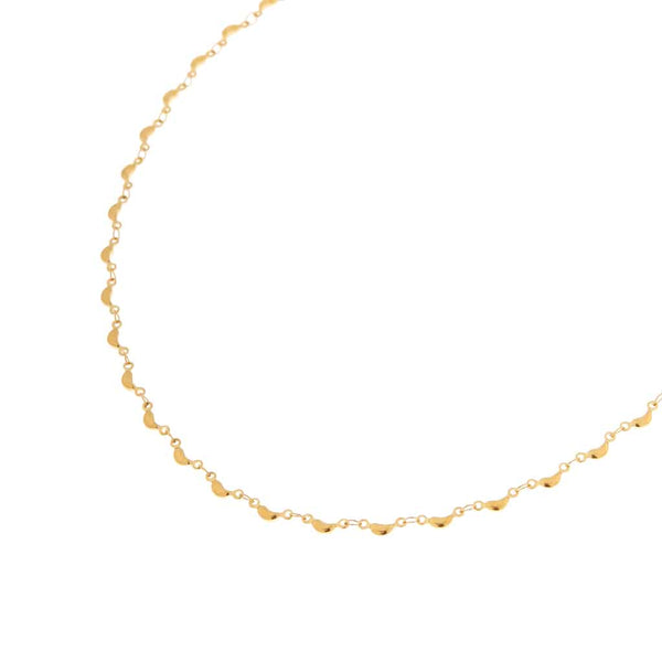 Label Kiki half moon gold necklace halsketting goud halve maantjes