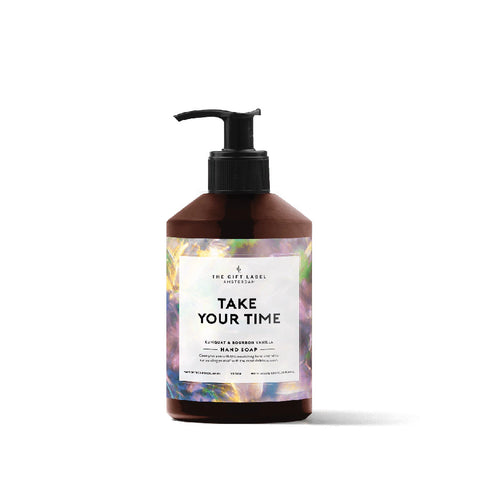 The gift label handsoap today is your day kumquat and bourbon vanilla handzeep quote geur