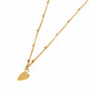 Label Kiki heart necklace gold necklace halsketting goud hart