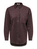 JDYPALIA L/S CHECK SHIRT WVN hemd ruitjes geruit bordeaux grijs