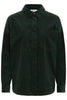 PZSALLY LS SHIRT jet set green pulz jeans Hemd ribfluweel donkergroen