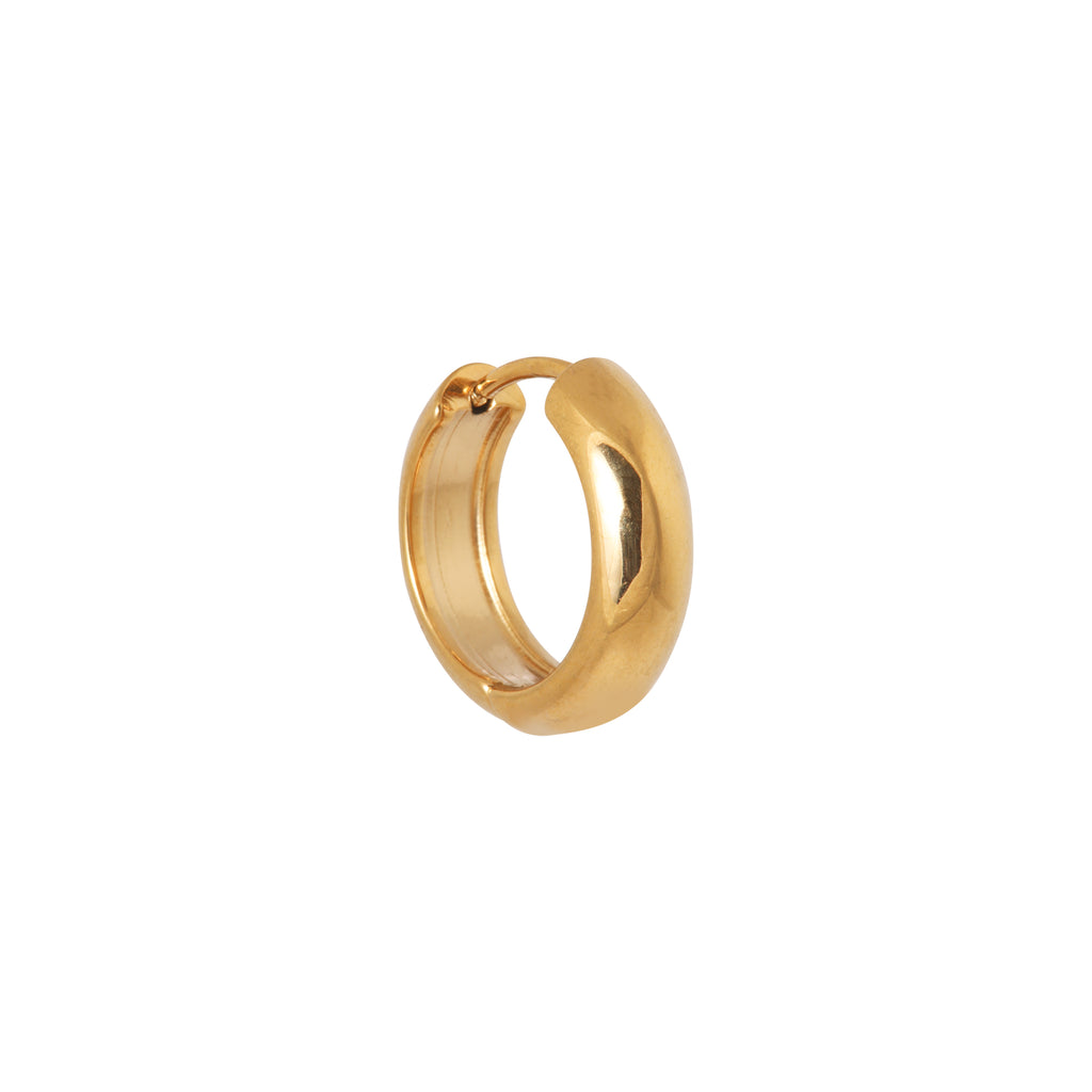 hoop ella medium stainless steel label kiki goud