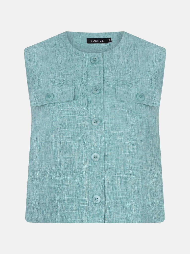 ydence gilet amanda turquoise