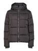 PCBEE NEW SHORT PUFFER JACKET NOOS BC magnet pieces jas donkergrijs