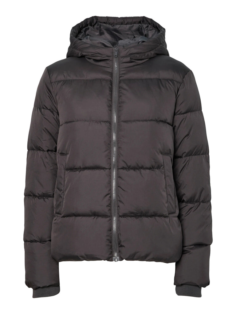 PCBEE NEW SHORT PUFFER JACKET NOOS BC magnet pieces jas donkergrijs