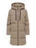 JDYBLAIR LONG HOOD PUFFER OTW SIJ NOOS walnut jas taupe