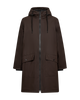 FQRAIN-JACKET mole freequent jas regenjas donkerbruin chocoladebruin bruin
