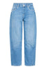 PZANNI HW JEANS BARREL LEG medium blue denim pulz jeans balloon-fit barrel-fit blauw