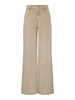 PCFAY MW WIDE DENIM JEANS sandshell pieces jeans hoge taille wijde pijpen afgewassen oker