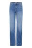 PZjoyy hw jeans straight leg medium blue denim pulz jeans rechte pijpen medium blauw hoge taille