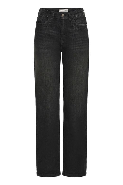 PZKATJA HW Jeans Straight Leg black denim pulz jeans zwart straight fit rechtvallend