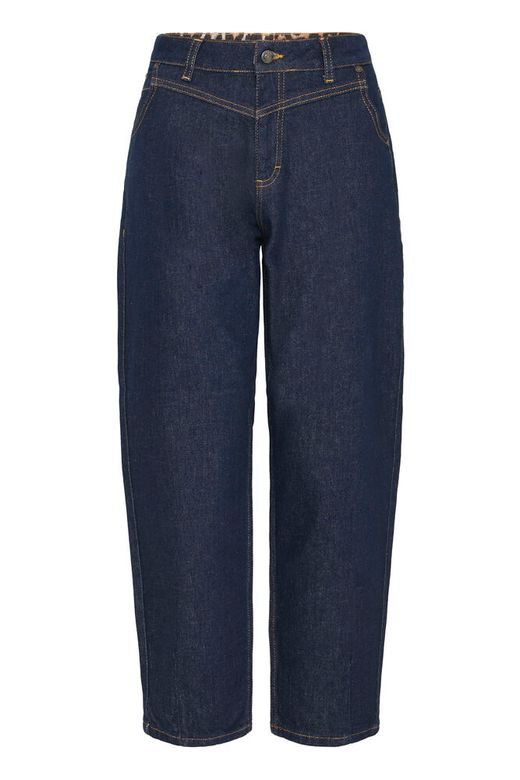 PZLIRA UHW Jeans Tapered Leg dark blue denim pulz jeans donkerblauw