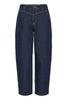 PZLIRA UHW Jeans Tapered Leg dark blue denim pulz jeans donkerblauw