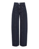 MSCHUtta Evi HW Tapered Jeans blue black wash msch copenhagen jeans donkerblauw barrel