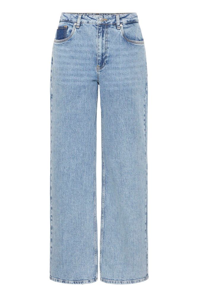 PZVEGA UHW JEANS WIDE LEG stone blue denim pulz jeans 