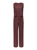 JDYLACY S/L PLISSE JUMPSUIT JRS rum raisin glitter bruin