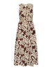 JDYDIEGO S/L SMOCK MIDI DRESS WVN NOOS chocolate torte halflange jurk donkerbruin chocoladebruin bruin print