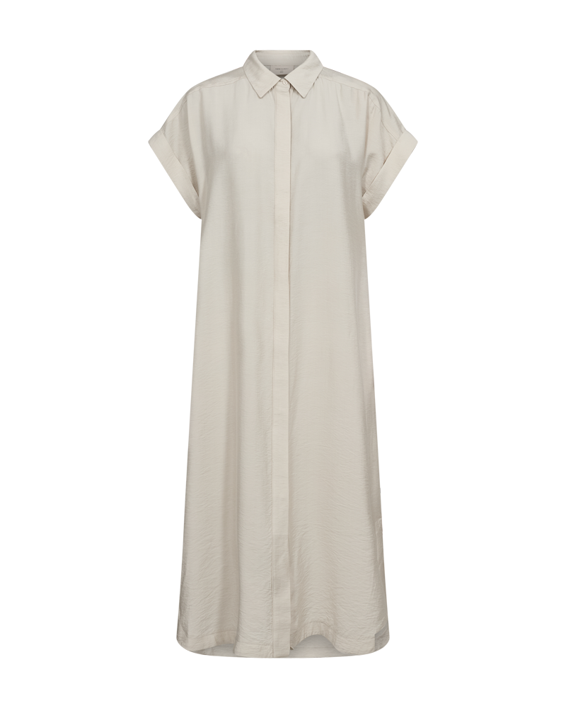 FQesnanina dress moonbeam freequent jurk beige ecru