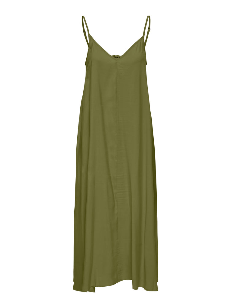 JDYESTELLE S/L MIDI DRESS WVN groen