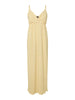 PCFLORA SL STRAP DRESS JRS MS french vanilla small lange zomerjurk print bloemen geel pieces