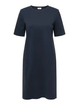 JDYISA S/S DRESS JRS DIA sky captain jurk donkerblauw korte mouwen