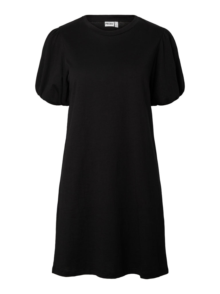 PCPERNILLA SS PUFF DRESS JRS PWP BC black pieces jurk zwart