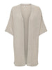 JDYSHINE LIFE L/S OPEN KIMONO tapioca melange vest beige