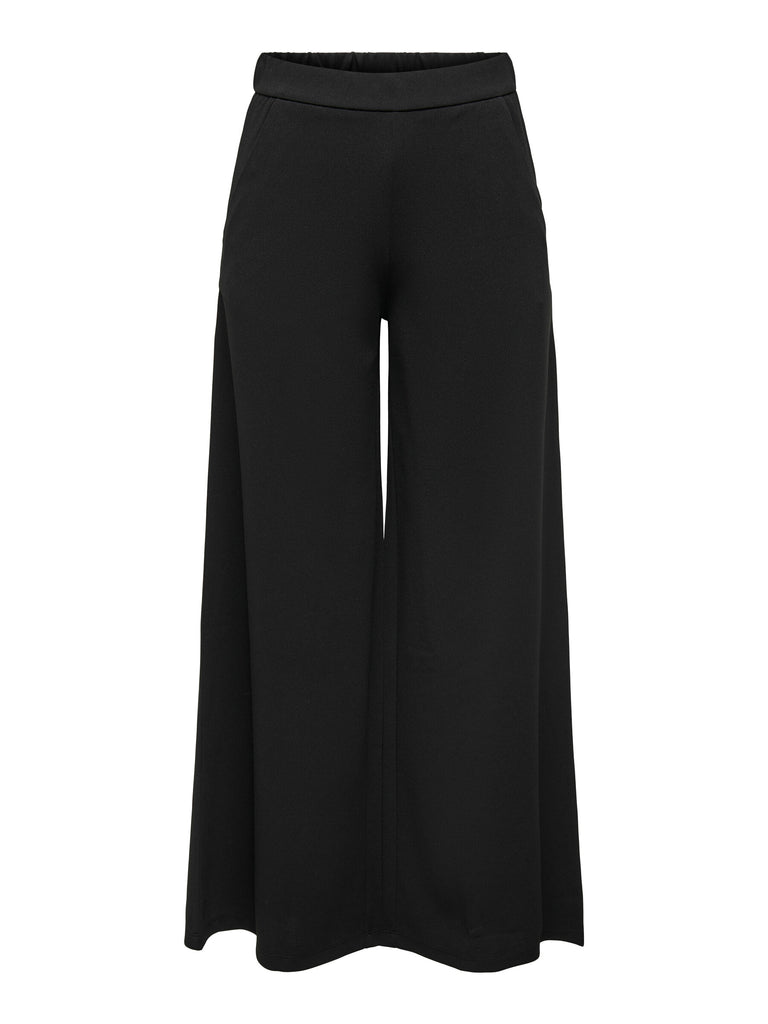 JDYtanja life wide flavy pant jrs  noos black losvallende broek joggingstof zwart