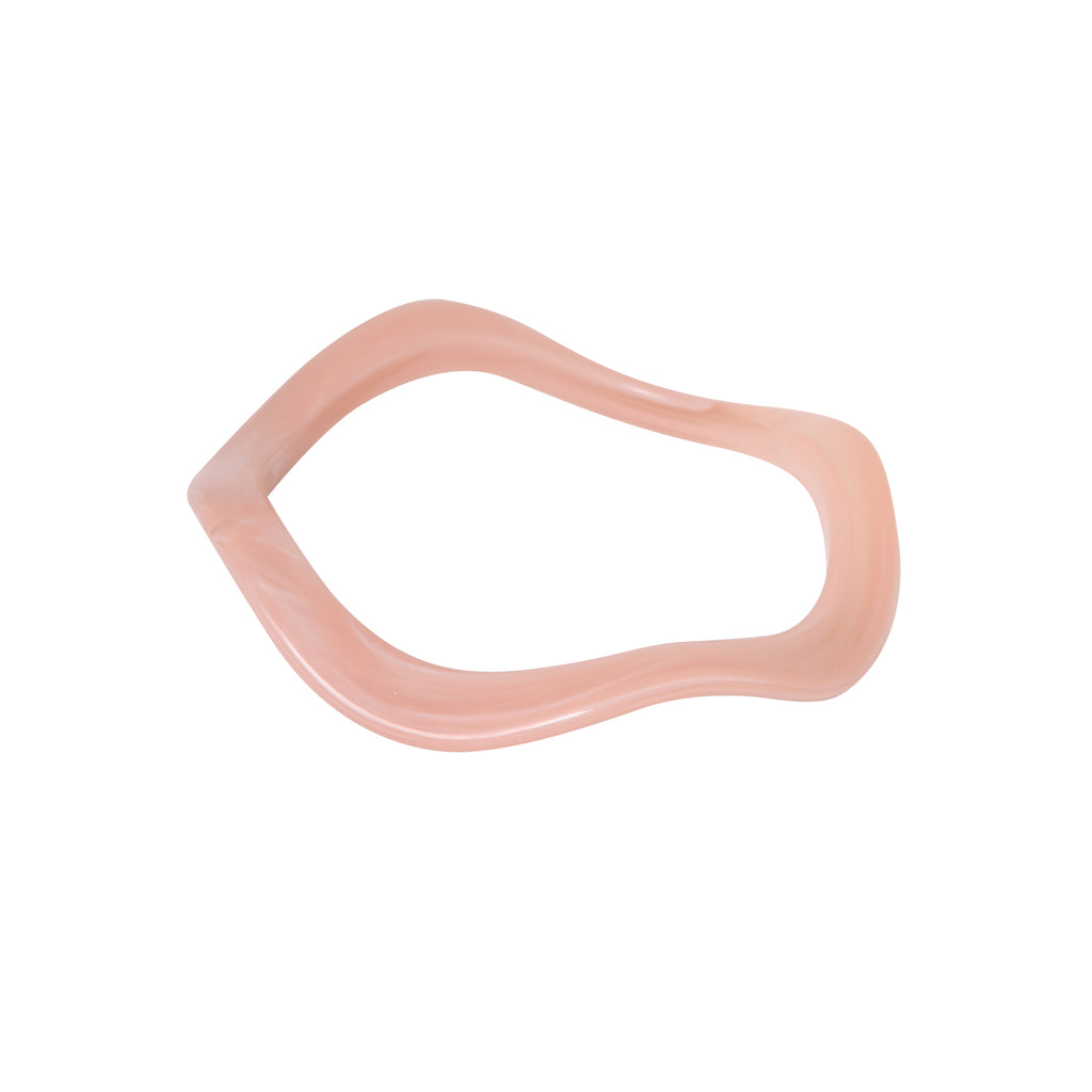 pink wave bracelet roze label kiki bangle