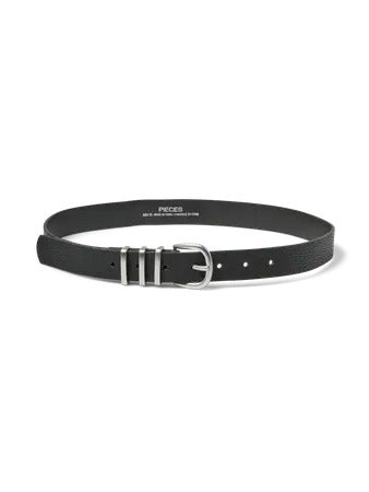 PCLEA JEANS BELT NOOS WB PU black silver