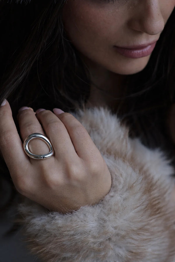 maste antwerp ring celeste zilver stainless steel