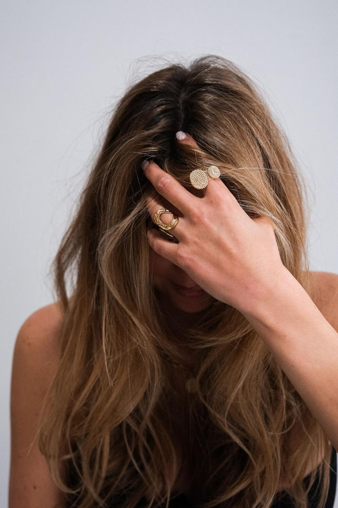 Maste Antwerp ring vero stainless steel goud verstelbaar