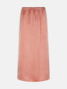 Ydence skirt atel salmon lange rok zalmroze satijn glanzend