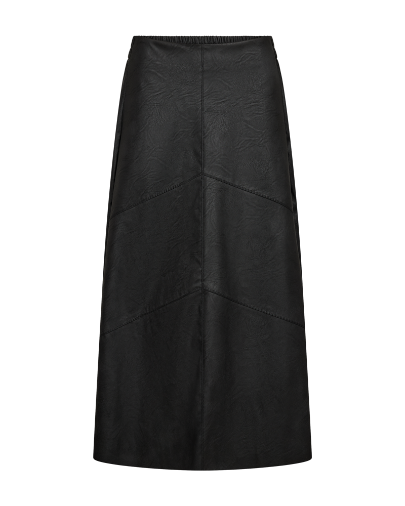 FQHARLEY-SKIRT freequent rok leder faux leather PU bruin