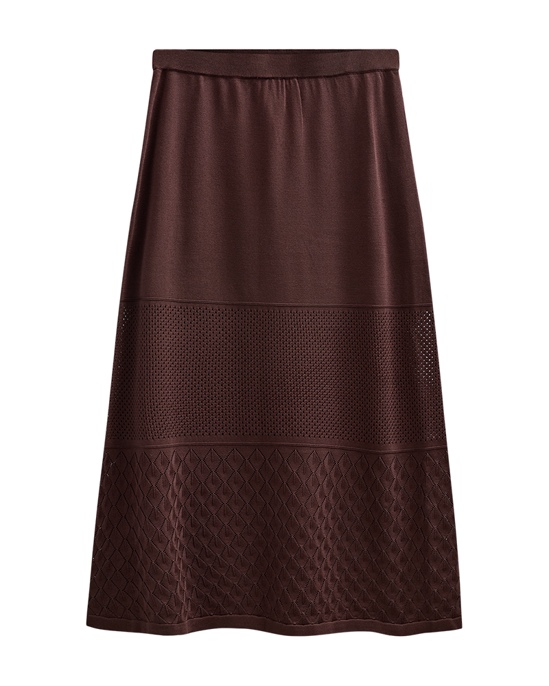 FQLUCKY-SKIRT coffee bean freequent rok chocoladebruin