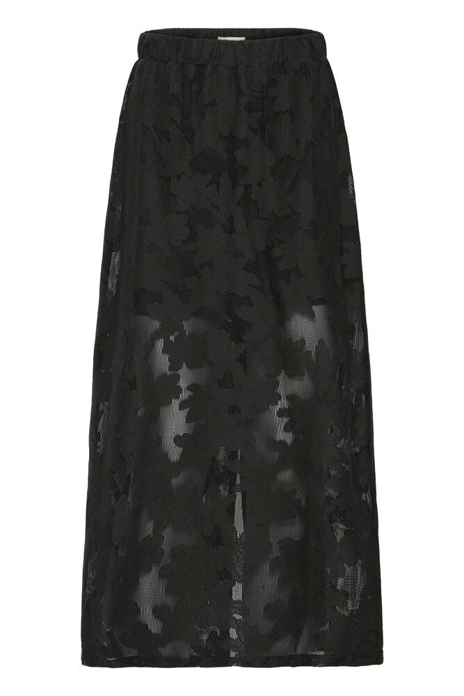 IHmania sk skirt ichi black zwart rok kant doorzichtig