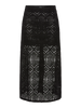 PCSONNIE HW MIDI SKIRT JRS BC black pieces rok zwart